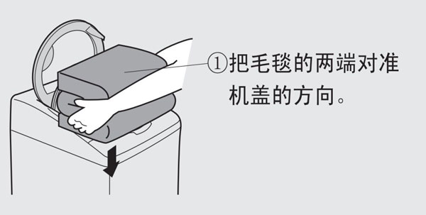 洗滌物較難放置時(shí)請使用以下方法