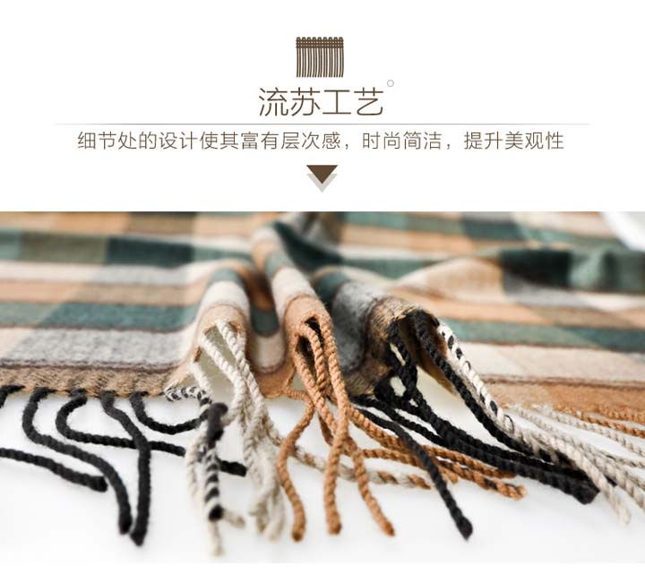 格子羊毛毯